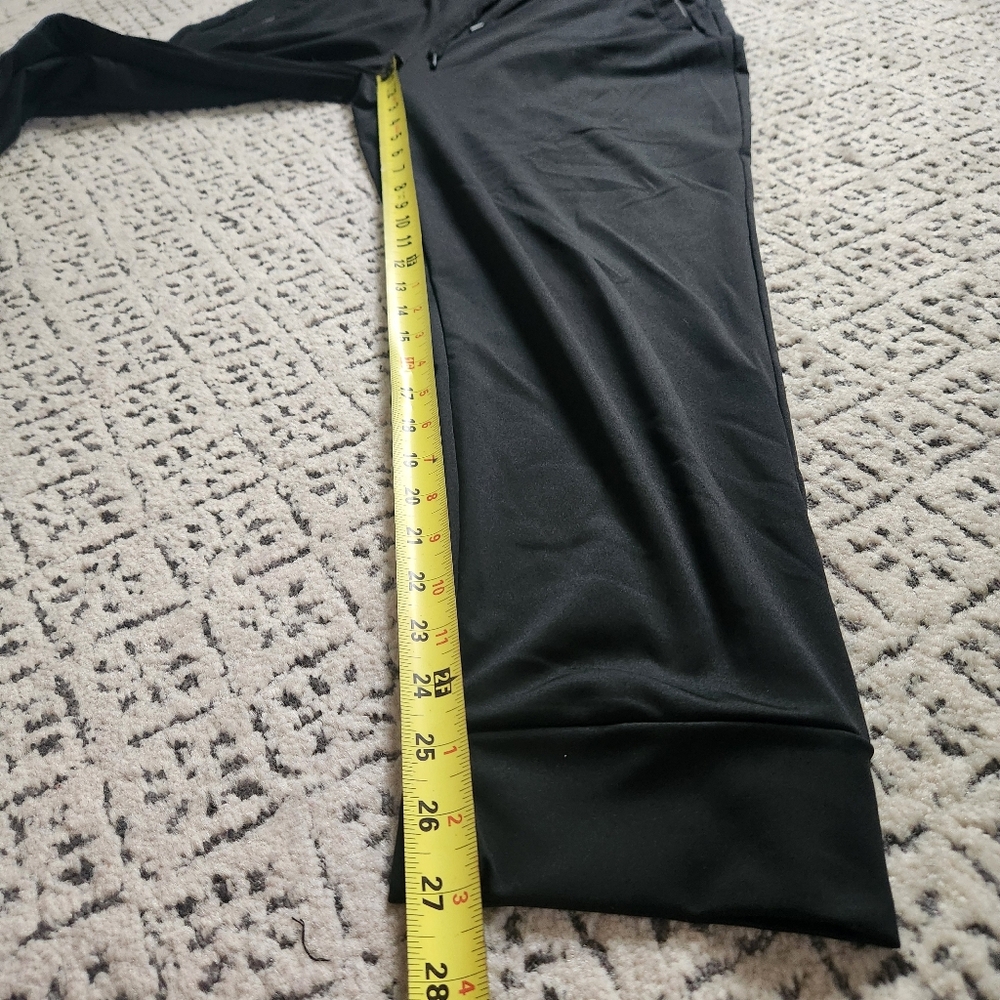 Mens 32 Degrees HEAT Joggers Black Zip Pockets Large - Picture 9 of 12